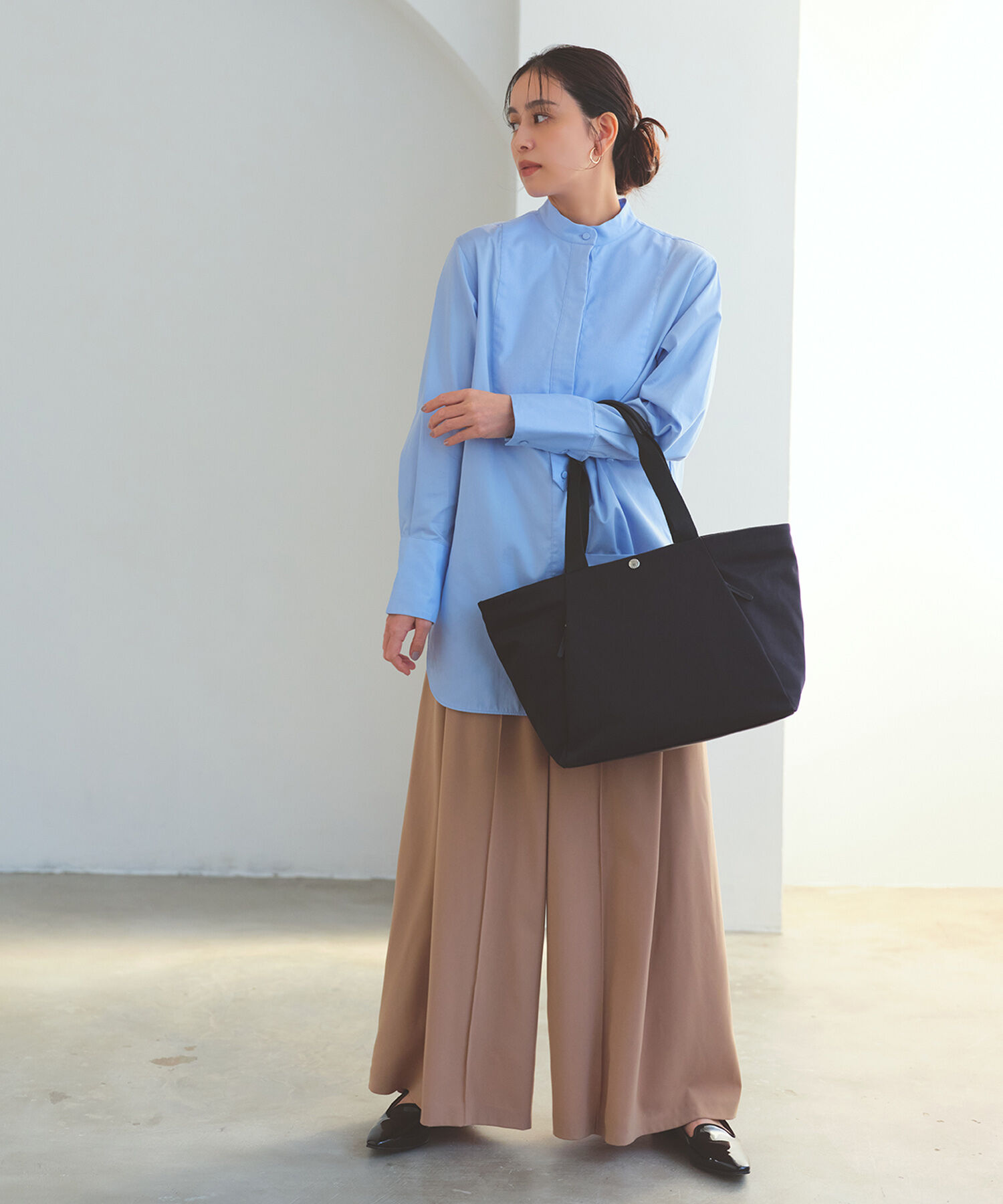 TOPKAPI BREATH「【Breath TOPKAPI】SLANT スラント ナイロン ユーティリティ トートバッグ 　A4 / 軽量」|トートバッグ|