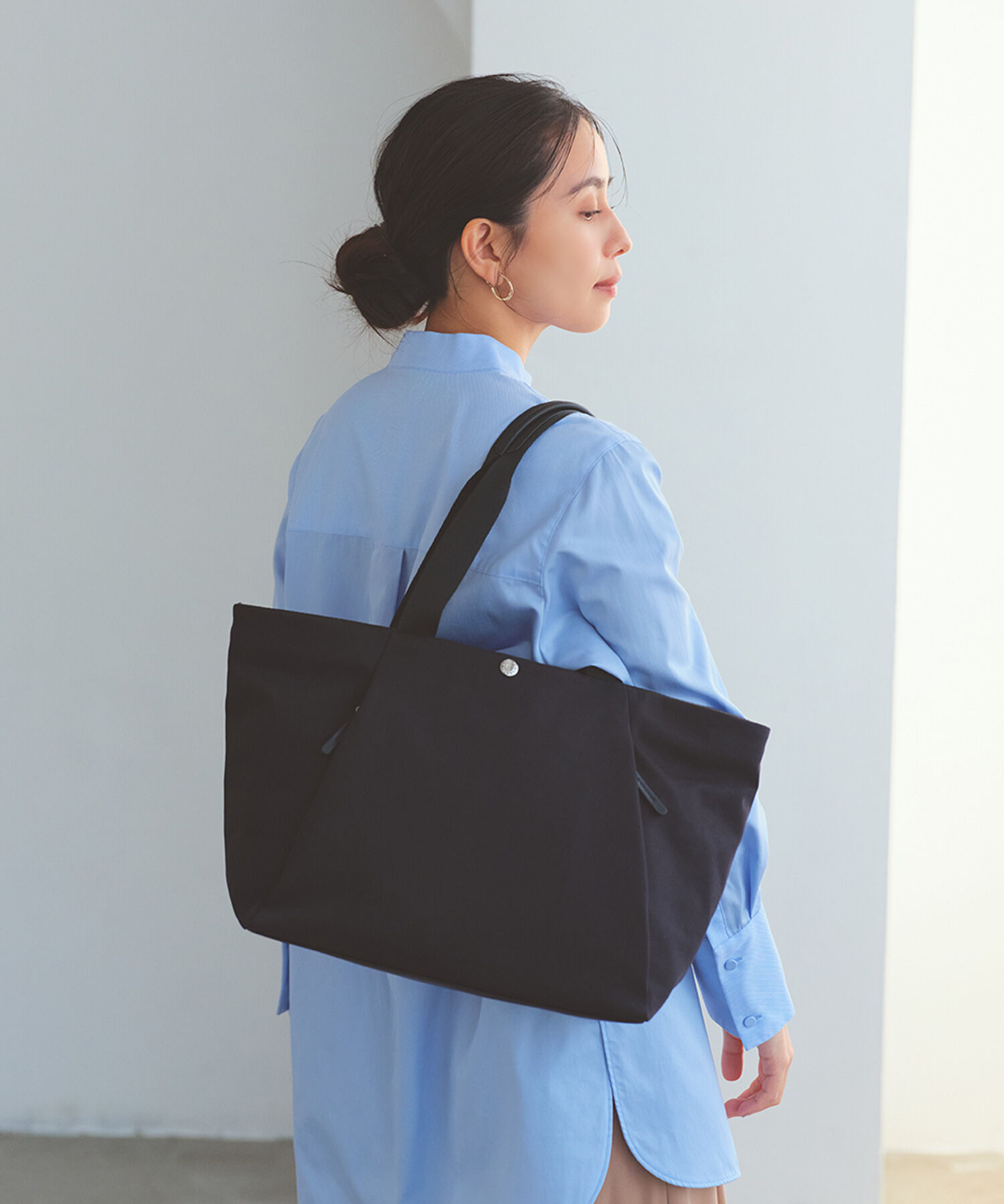 TOPKAPI BREATH「【Breath TOPKAPI】SLANT スラント ナイロン ユーティリティ トートバッグ 　A4 / 軽量」|トートバッグ|