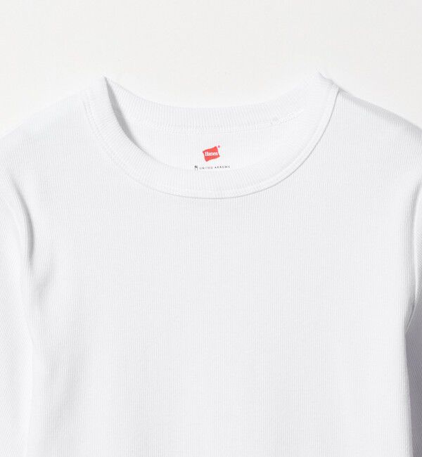 UNITED ARROWS「【別注】＜Hanes＞2PACK リブ Tシャツ」|Tシャツ・カットソー|