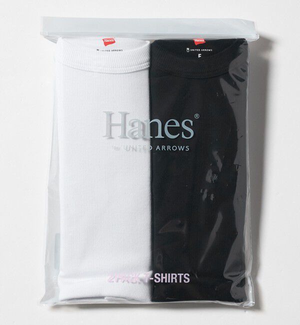 UNITED ARROWS「【別注】＜Hanes＞2PACK リブ Tシャツ」|Tシャツ・カットソー|