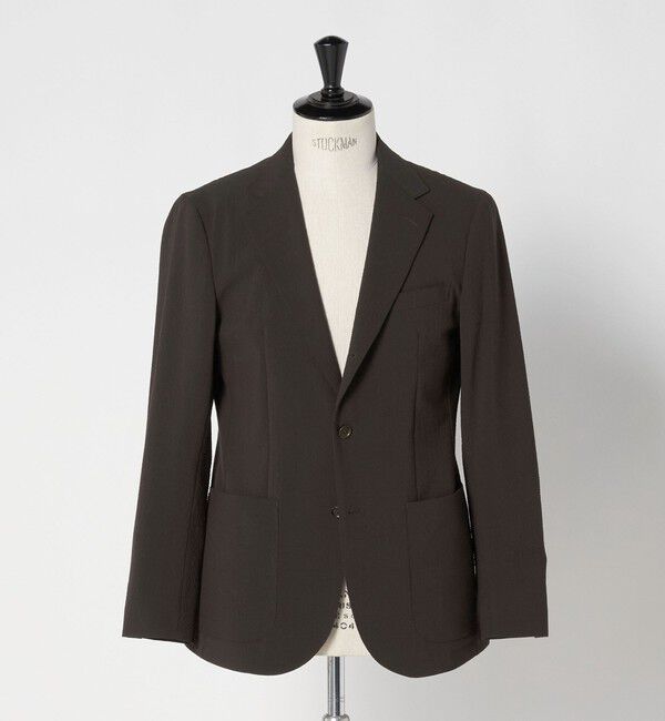 UNITED ARROWS「シアサッカー シングル 3ボタン テーラードジャケット COMFORT EASY‐MODEL ストレッチ」|テーラードジャケット|