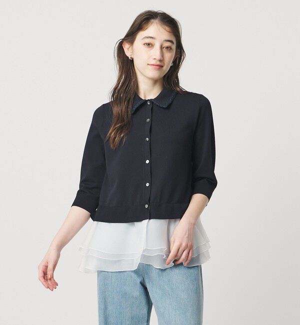 UNITED ARROWS「レディー ポロニット 」|カーディガン|