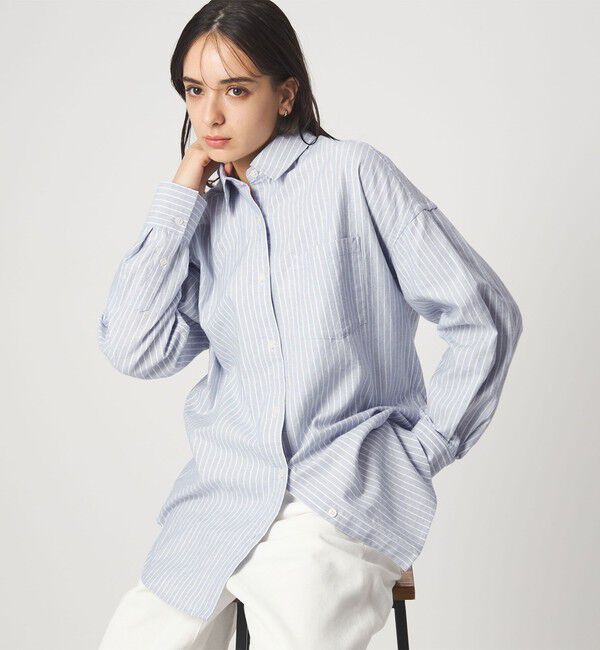 UNITED ARROWS green label relaxing「［size SHORTあり］オックス オーバー シャツ」|シャツ・ブラウス|