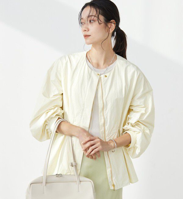 UNITED ARROWS green label relaxing「［size SHORTあり］ウエスト ギャザー ブルゾン」|ブルゾン・スタジャン|