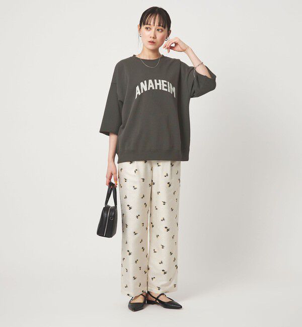 UNITED ARROWS green label relaxing「【別注】＜Champion＞6分袖 プリント スウェット プルオーバー」|Tシャツ・カットソー|