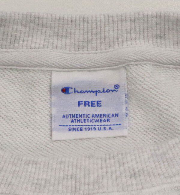 UNITED ARROWS green label relaxing「【別注】＜Champion＞6分袖 プリント スウェット プルオーバー」|Tシャツ・カットソー|