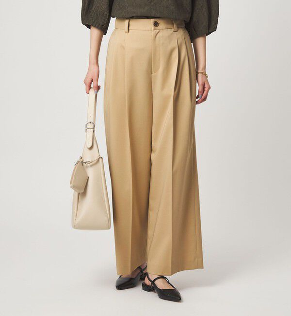 UNITED ARROWS green label relaxing「［size SHORT/TALLあり］ツイル イージー ワイド パンツ」|スラックス|