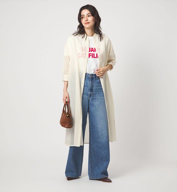 UNITED ARROWS green label relaxing「シアー ストライプ シャツワンピース」|ワンピース|