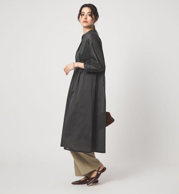 UNITED ARROWS green label relaxing「シアー ストライプ シャツワンピース」|ワンピース|