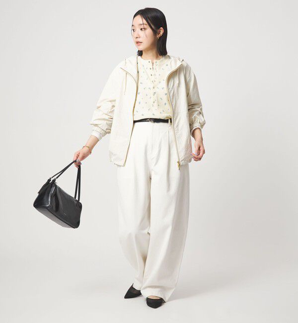 UNITED ARROWS green label relaxing「【WEB限定】＜at ease＞ワッフル ヘンリーネック  フラワープリント カットソー」|Tシャツ・カットソー|