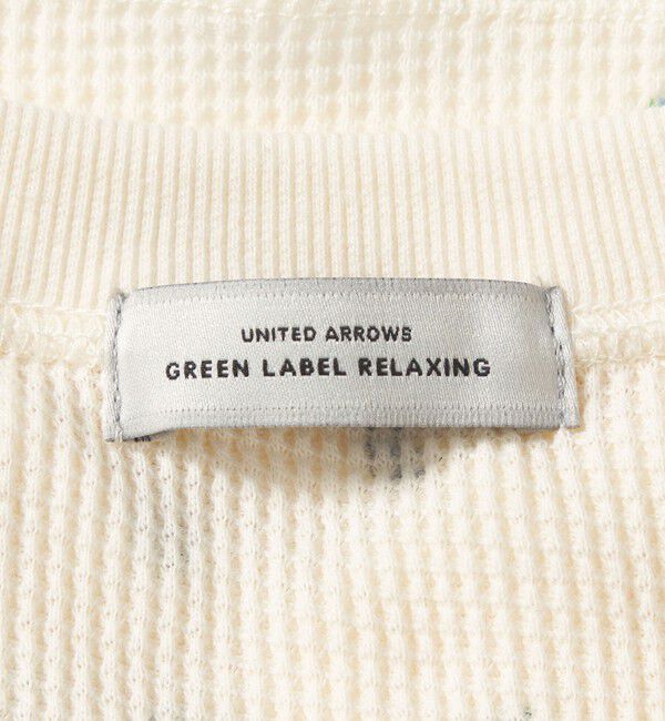 UNITED ARROWS green label relaxing「【WEB限定】＜at ease＞ワッフル ヘンリーネック  フラワープリント カットソー」|Tシャツ・カットソー|