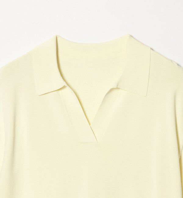 UNITED ARROWS green label relaxing「【WEB限定】＜at ease＞エリツキ スキッパー ニット 接触冷感 UVカット 遮熱」|ニット・セーター|