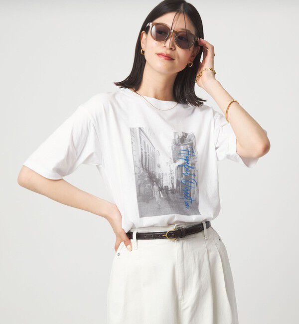 UNITED ARROWS green label relaxing「【WEB限定】＜at ease＞アソート フォトプリント ショートスリーブ カットソー」|Tシャツ・カットソー|その他1