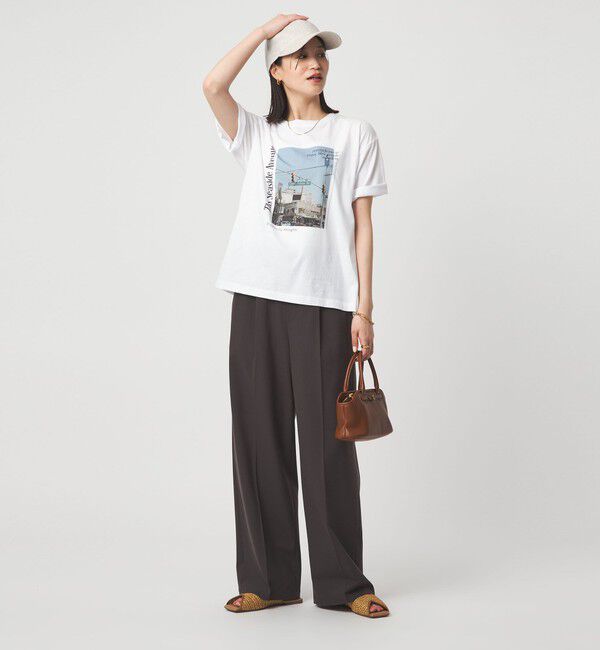 UNITED ARROWS green label relaxing「【WEB限定】＜at ease＞アソート フォトプリント ショートスリーブ カットソー」|Tシャツ・カットソー|