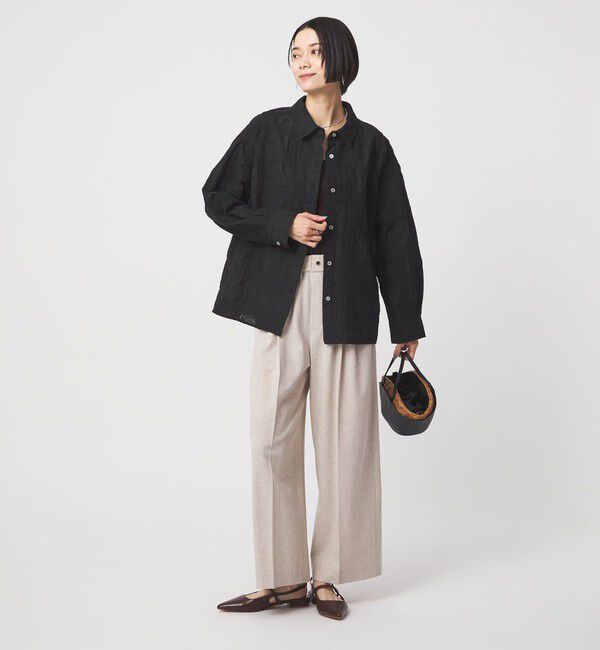 UNITED ARROWS green label relaxing「シアー クロス ステッチ シャツ」|シャツ・ブラウス|