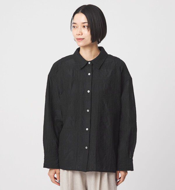 UNITED ARROWS green label relaxing「シアー クロス ステッチ シャツ」|シャツ・ブラウス|