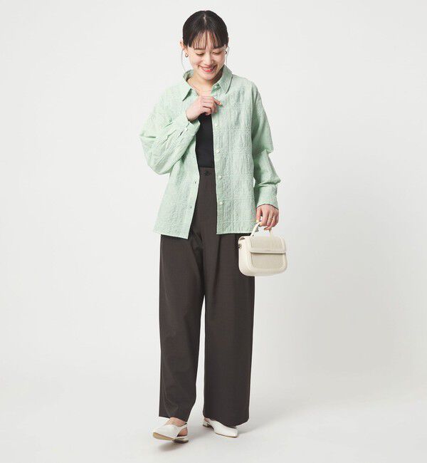 UNITED ARROWS green label relaxing「シアー クロス ステッチ シャツ」|シャツ・ブラウス|
