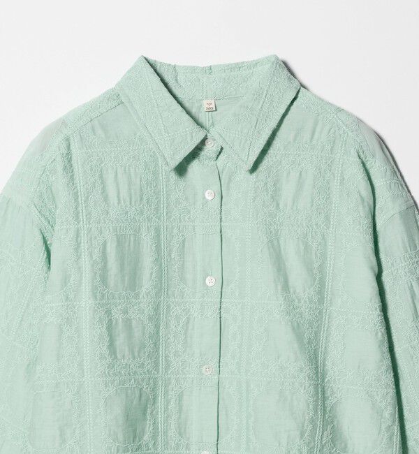 UNITED ARROWS green label relaxing「シアー クロス ステッチ シャツ」|シャツ・ブラウス|