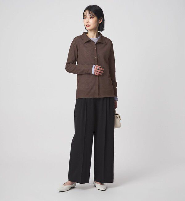 UNITED ARROWS green label relaxing「シアー サーマル ポロカーディガン」|カーディガン|