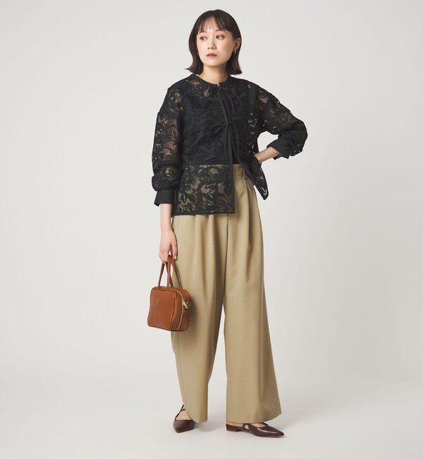 UNITED ARROWS green label relaxing「レース ハオリ ブラウス」|シャツ・ブラウス|