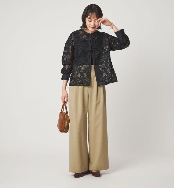 UNITED ARROWS green label relaxing「レース ハオリ ブラウス」|シャツ・ブラウス|