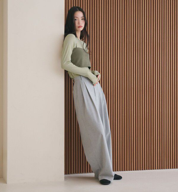 BEAUTY&YOUTH UNITED ARROWS「コットンポリウレタン ロングスリーブカットソー&バンドゥ」|Tシャツ・カットソー|