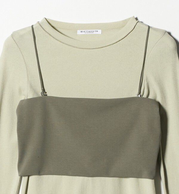 BEAUTY&YOUTH UNITED ARROWS「コットンポリウレタン ロングスリーブカットソー&バンドゥ」|Tシャツ・カットソー|