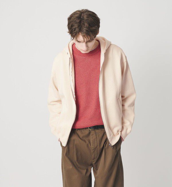 BEAUTY&YOUTH UNITED ARROWS「ヘビー クラシック スウェット ジップ ジャケット」|カーディガン|LT.PINK