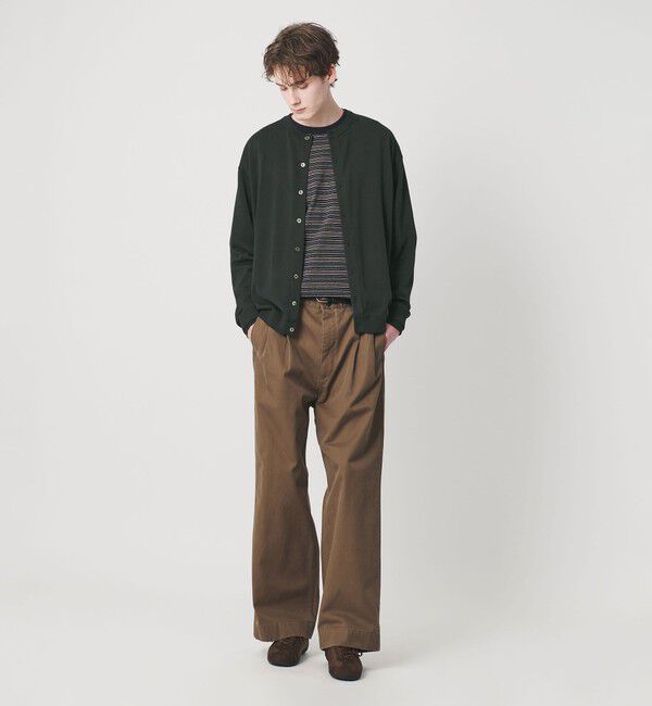 BEAUTY&YOUTH UNITED ARROWS「コットン 8B クルーネック カーディガン」|カーディガン|