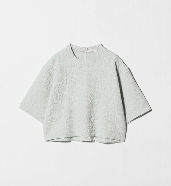 BEAUTY&YOUTH UNITED ARROWS「ジャガード クルーネック 6分袖 プルオーバー」|Tシャツ・カットソー|