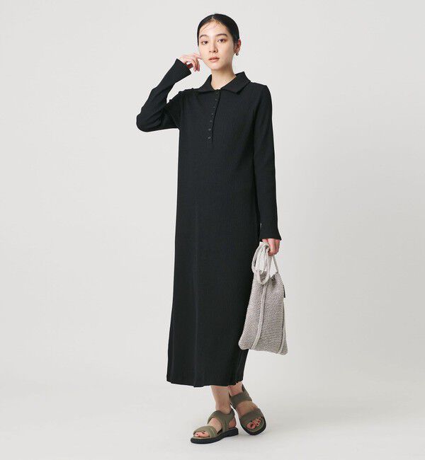 BEAUTY&YOUTH UNITED ARROWS「【WEB限定】ポロカラー リブワンピース」|ワンピース|