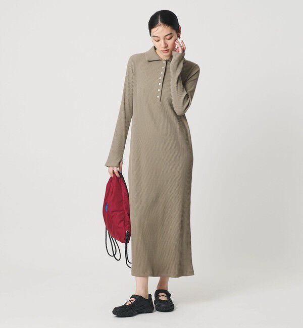 BEAUTY&YOUTH UNITED ARROWS「【WEB限定】ポロカラー リブワンピース」|ワンピース|