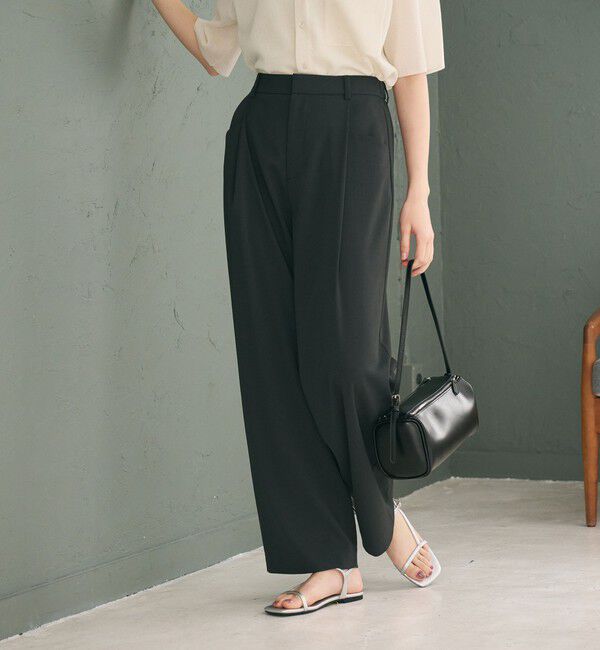 BEAUTY&YOUTH UNITED ARROWS「ポリエステルブレンド バックゴム ワイドパンツ ウォッシャブル」|その他|