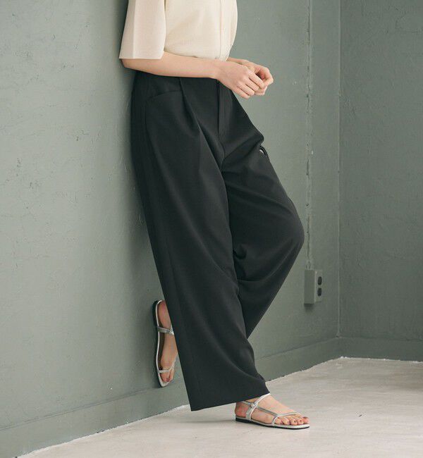 BEAUTY&YOUTH UNITED ARROWS「ポリエステルブレンド バックゴム ワイドパンツ ウォッシャブル」|その他|