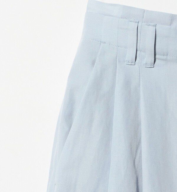 BEAUTY&YOUTH UNITED ARROWS「麻ブレンド バックゴム タック ワイドパンツ」|チノ|