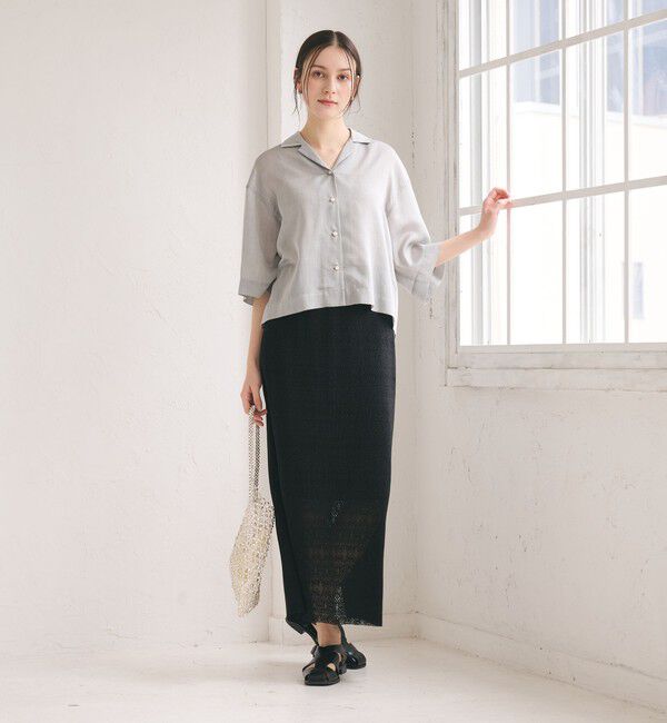 BEAUTY&YOUTH UNITED ARROWS「レースプリーツ タイトスカート ウォッシャブル」|タイト|