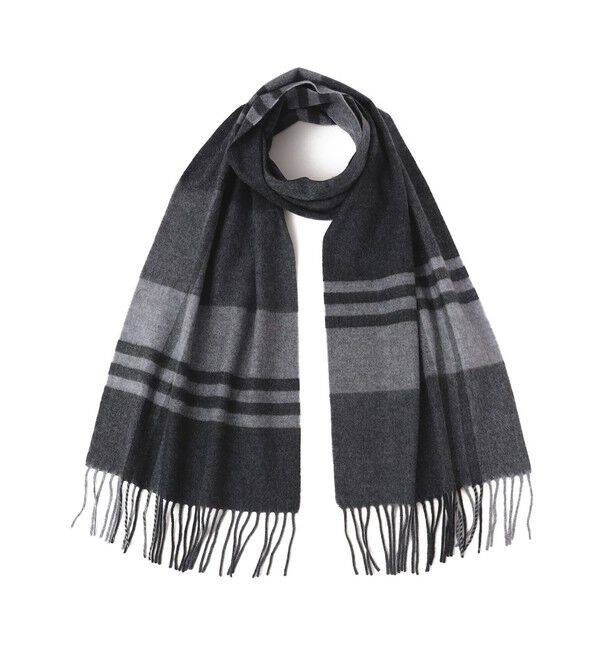 SHIPS any「SHIPS any: サープラスヤーン ウール カシミヤ チェック マフラー◇」|マフラー|