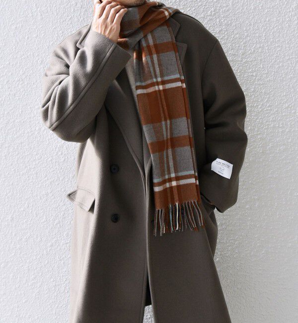 SHIPS any「SHIPS any: サープラスヤーン ウール カシミヤ チェック マフラー◇」|マフラー|