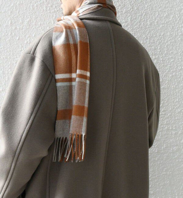 SHIPS any「SHIPS any: サープラスヤーン ウール カシミヤ チェック マフラー◇」|マフラー|