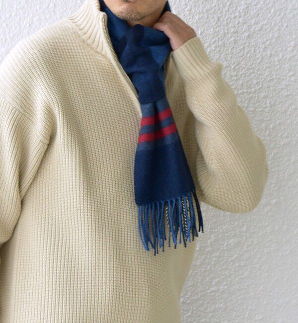 SHIPS any「SHIPS any: サープラスヤーン ウール カシミヤ チェック マフラー◇」|マフラー|