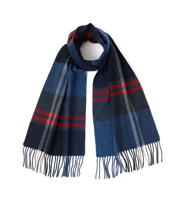 SHIPS any「SHIPS any: サープラスヤーン ウール カシミヤ チェック マフラー◇」|マフラー|