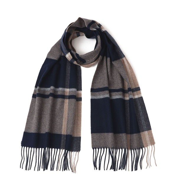 SHIPS any「SHIPS any: サープラスヤーン ウール カシミヤ チェック マフラー◇」|マフラー|