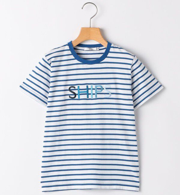 SHIPS KIDS「SHIPS KIDS:140～160cm / SHIPS ロゴ TEE」|Tシャツ・カットソー|ホワイト系