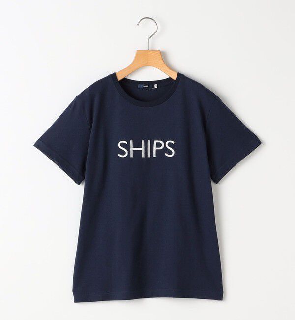 SHIPS KIDS「SHIPS KIDS:140～160cm / SHIPS ロゴ TEE」|Tシャツ・カットソー|ネイビー