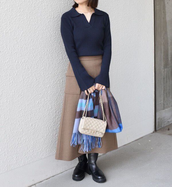 SHIPS Colors 「SHIPS Colors:〈手洗い可能〉ウール チェック ストール」|ストール|