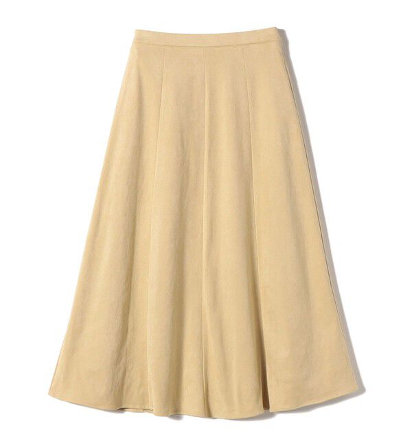 SHIPS Colors 「SHIPS Colors:〈手洗い可能〉フェイクスエード（ポリエステル）フレアスカート」|フレア|