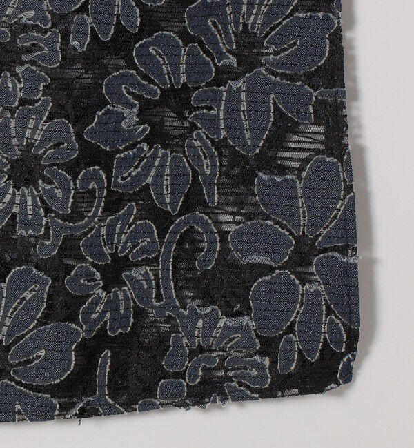 quaranciel「quaranciel:〈手洗い可能〉デニム フラワー レース キャミ ワンピース」|ワンピース|