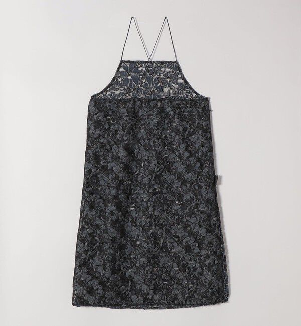 quaranciel「quaranciel:〈手洗い可能〉デニム フラワー レース キャミ ワンピース」|ワンピース|