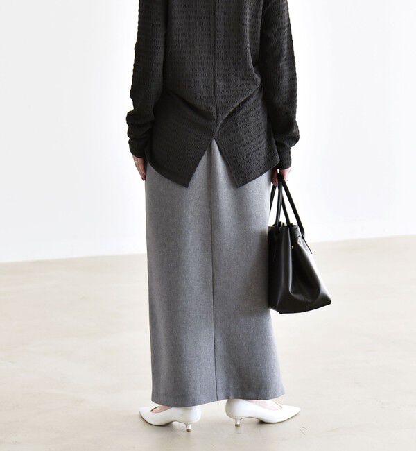 quaranciel「quaranciel:〈洗濯機可能〉Vネック ブラウス & Iライン スカート セットアップ」|ワンピース|