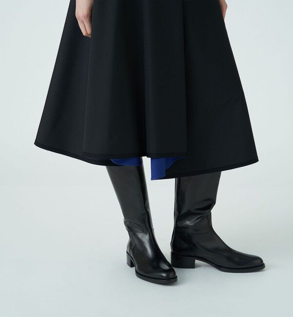 TOMORROWLAND collection「ポリエステルシルクツイルタフタ リバーシブルスカート」|フレア|